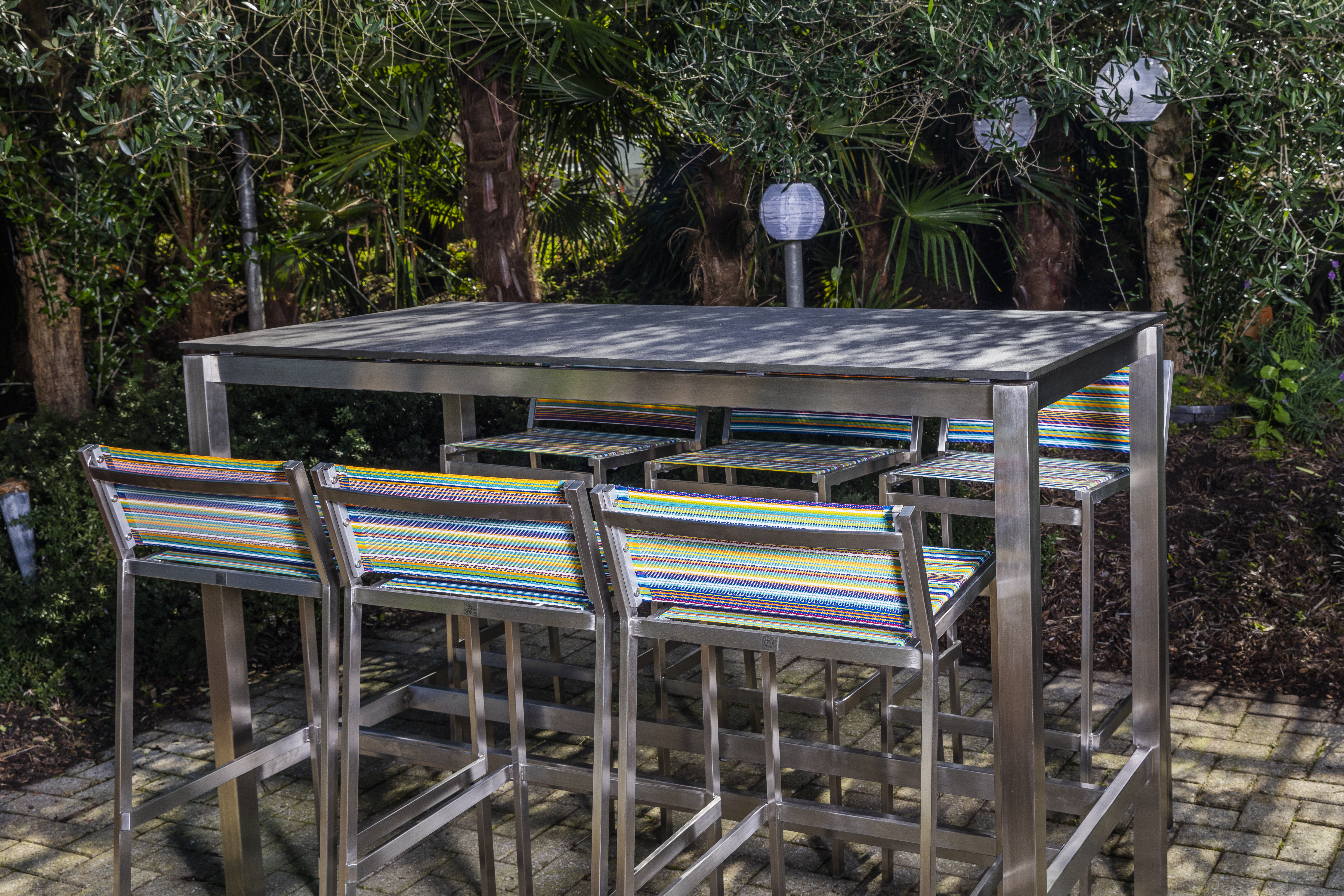 Bartisch mit Barstapelstuhl Rainbow-TAMARCO