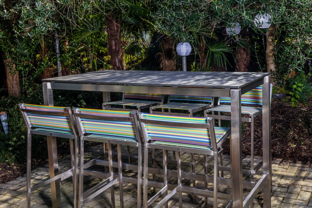 Bartisch mit Barstapelstuhl Rainbow-TAMARCO