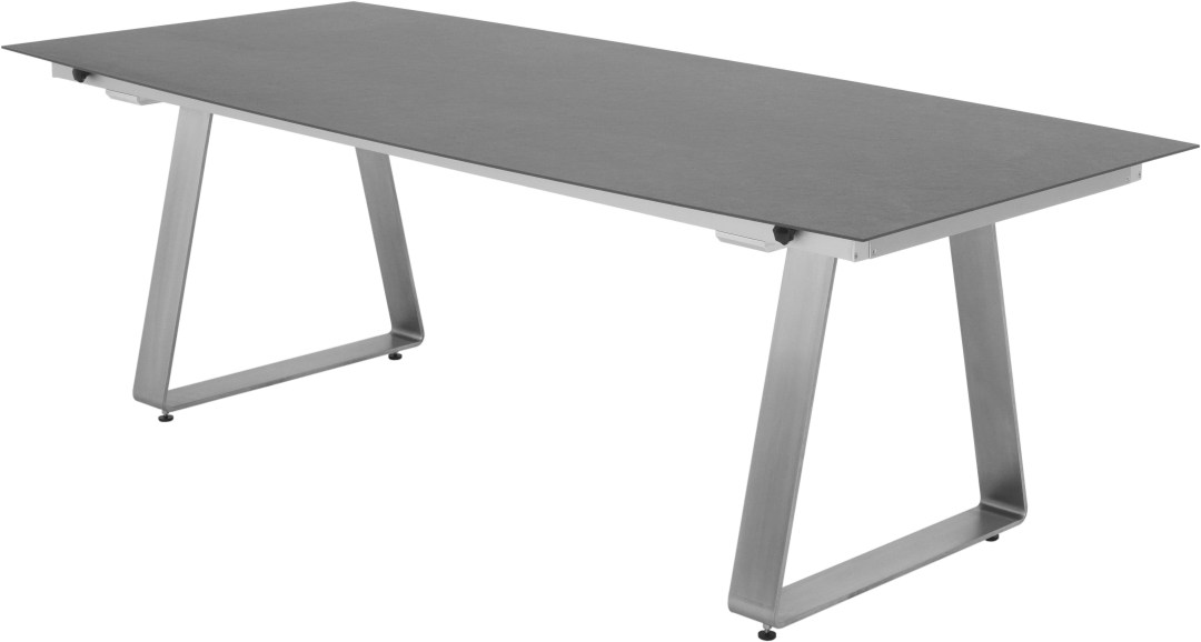 DELTA AZ Tisch Rechteckig Fix 220 x 100 Eiche Dunkel 971004 - weiss